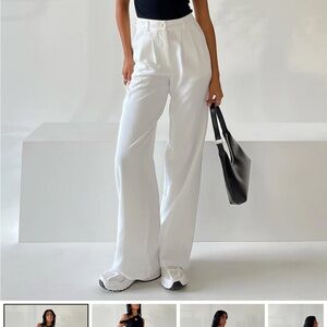 Princess Polly ARCHER PANTS WHITE PETITE